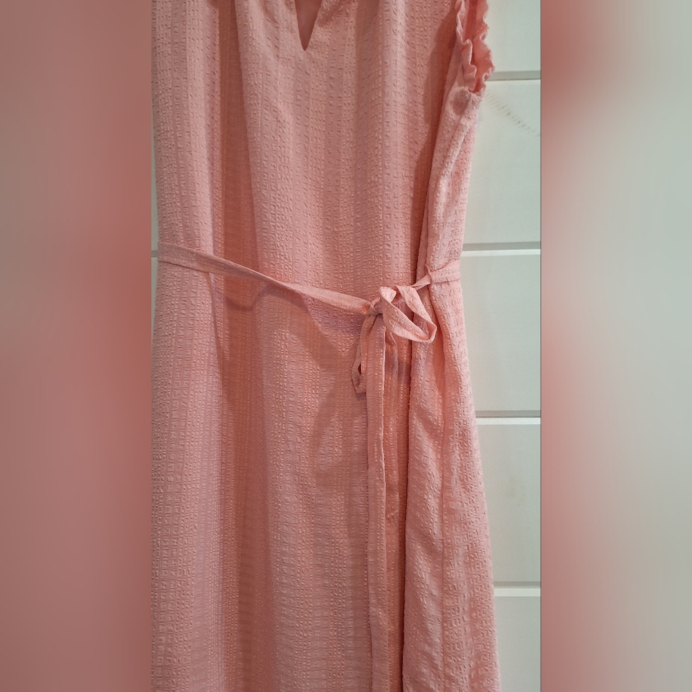 LOFT Ruffle Sleeveless Midi Dress - Picture 5 of 7